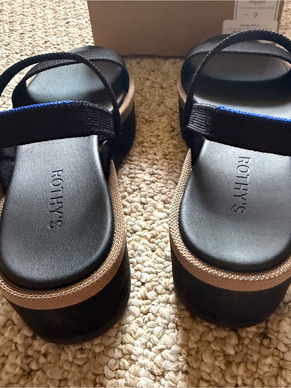 NEW Rothy’s Slingback Platform Wedge Sandals Size 9 - Picture 11 of 12